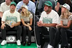 Dave Portnoy makes rare public appearance with 26-year-old girlfriend Camryn D’Aloia at Celtics’ playoff win